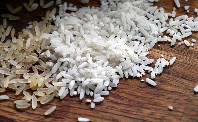 Detail hrstky rýže